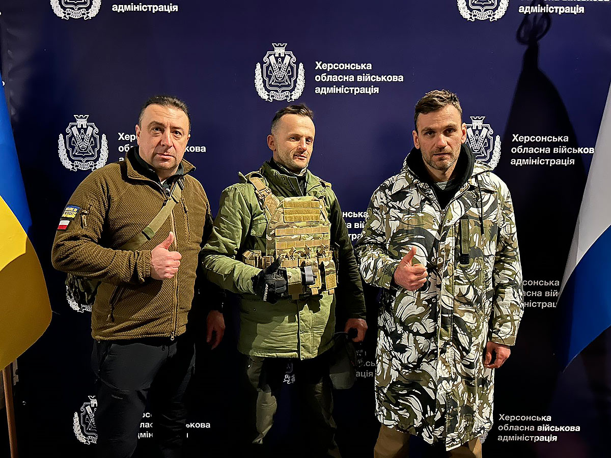 W sztabie obrony Chersonia jednostki GUR, styczeń 2023 r. Fot. archiwum prywatne Igora Tracza