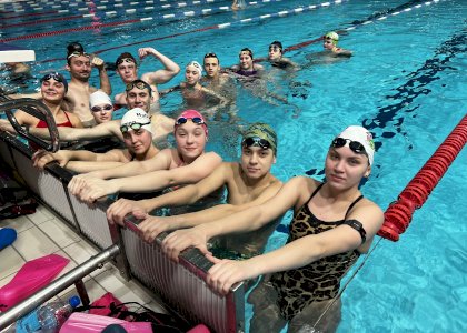Grupa KS OLIMPIA Lublin podczas treningu